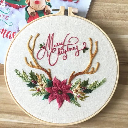 DIY Christmas Embroidery Kit for Beginners