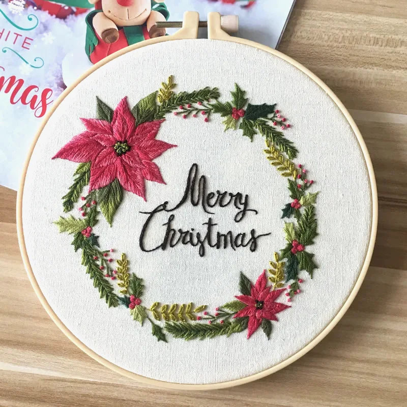 DIY Christmas Embroidery Kit for Beginners
