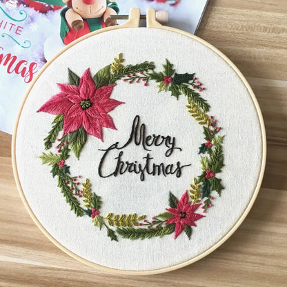DIY Christmas Embroidery Kit for Beginners