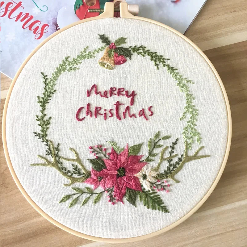DIY Christmas Embroidery Kit for Beginners