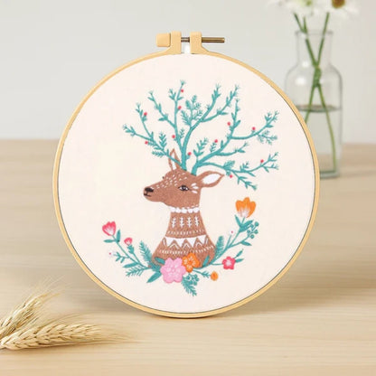 Forest Guardian captures the gentle beauty of nature through an elegant deer adorned with branch-like antlers and surrounded by blooming flowers. The blend of earthy browns, soft pinks, and vibrant oranges creates a harmonious and cozy feel. Perfect for adding a touch of woodland serenity to any home or as a thoughtful handmade gift full of warmth and tranquility.