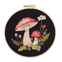 Embroidery Kit Beginner, Mushrooms diy crafts for adults, Embroidery Kits, DIY kits for adults, DIY kits for women, DIY gifts