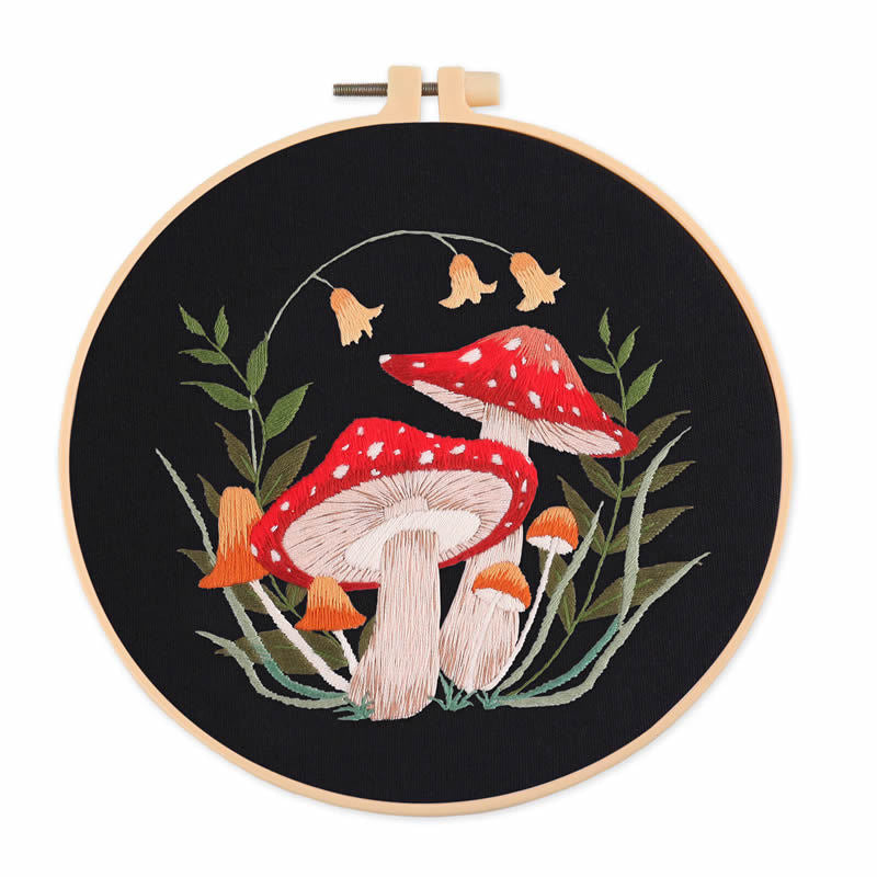 Embroidery Kit Beginner, Mushrooms diy crafts for adults, Embroidery Kits, DIY kits for adults, DIY kits for women, DIY gifts