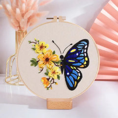 butterfly embroidery design for beginners kit