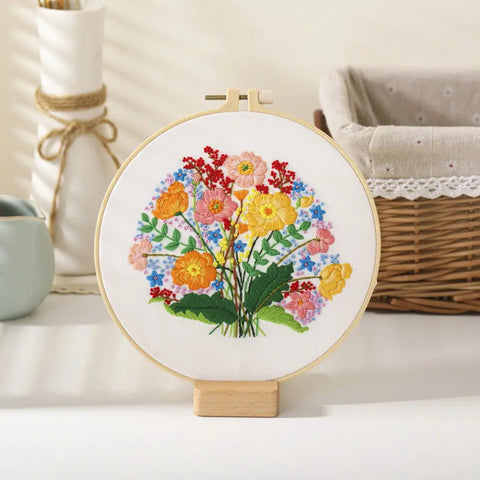 Thoughtful handmade embroidery gift idea for Mum – beginner-friendly modern craft kit-UK