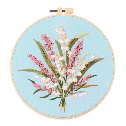 modern flower embroidery pattern for beginners