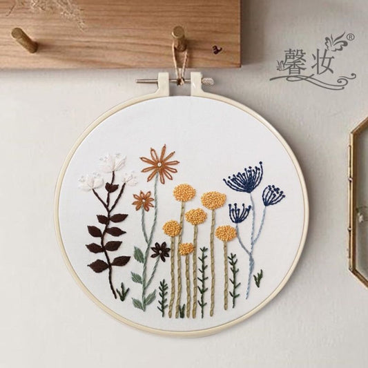 Embroidery Kit Beginner flower diy| embroidery kit modern plants | cross stitch Kit Embroidery gift | diy Kit adult kids | Gift for Mom/Her
