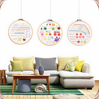 3 Set Beginner Embroidery Kit