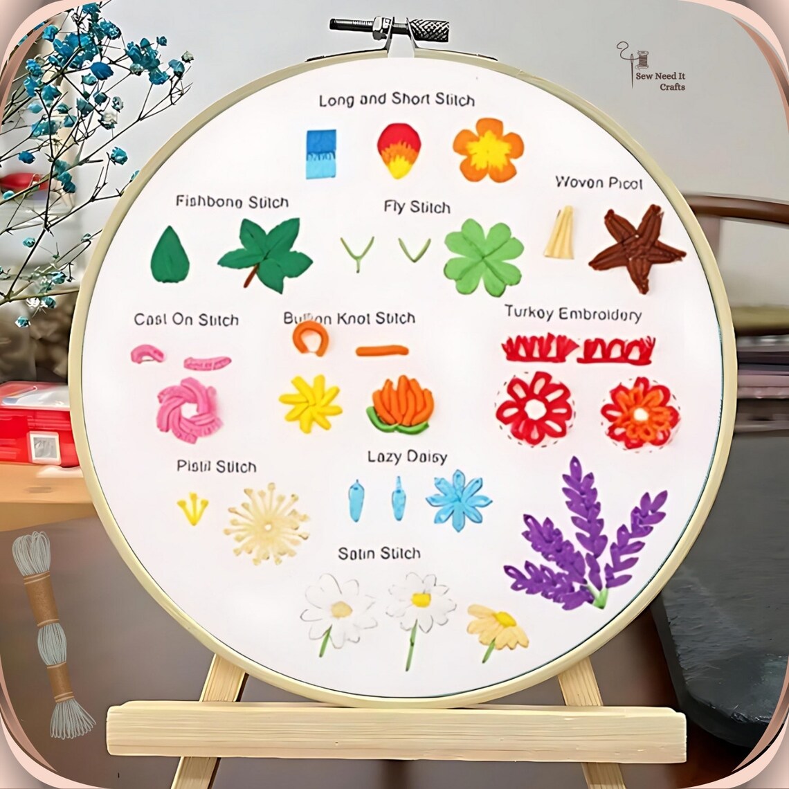 3 Set Beginner Embroidery Kit