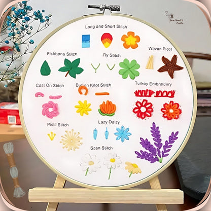 3 Set Beginner Embroidery Kit